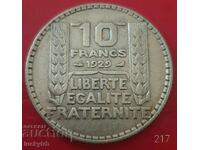 10 franci 1929 - Franta - Argint