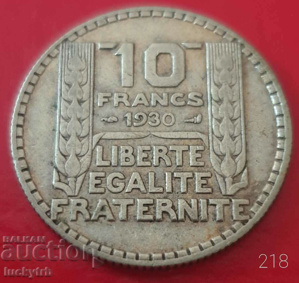 10 francs 1930 - France - Silver