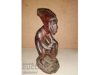 African wooden old figure ethnography