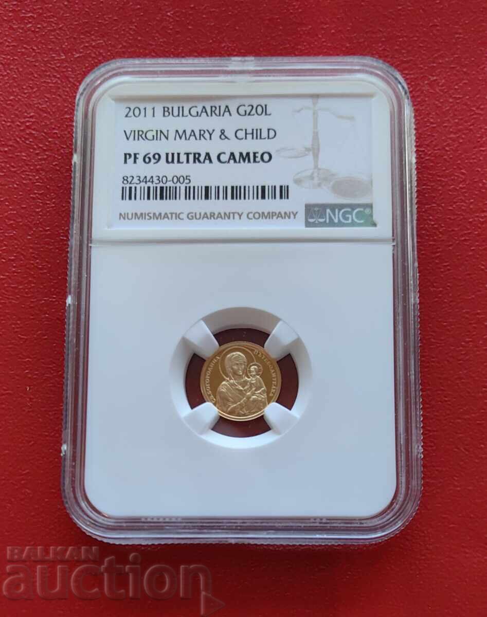 BGN 20 2011 Virgin NGC 69 with price 1200.00 BGN | € 613.55 BGN 20 2011 Virgin NGC 69 with price 1200.00 BGN | € 613.55