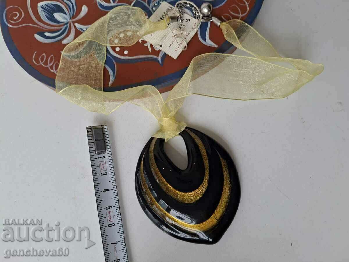 Delivery of Necklace with Murano glass, silver, Markovo