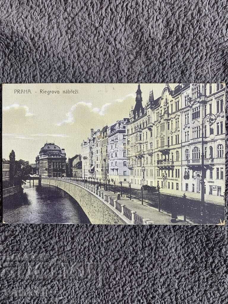 Centenary old postcard from Czechoslovakia (Prague-Center)-4