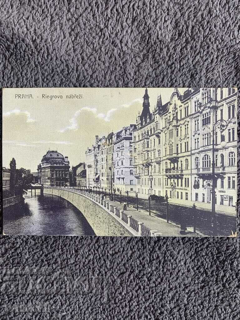 Carte poștală veche de un centenar din Cehoslovacia (Praga-Centru)-4 Carte poștală veche de un centenar din Cehoslovacia (Praga-Centru)-4