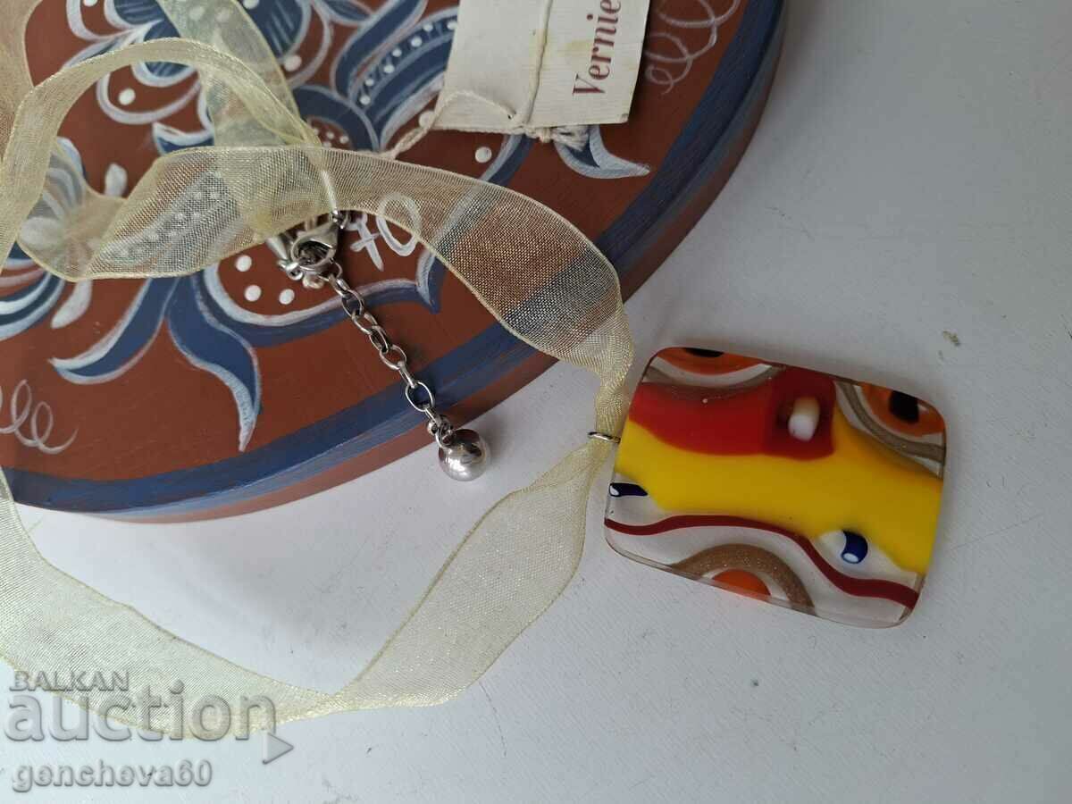 Beautiful necklace Murano-silver,,Vernier" with price 40.00 BGN | € 20.45 Beautiful necklace Murano-silver,,Vernier" with price 40.00 BGN | € 20.45