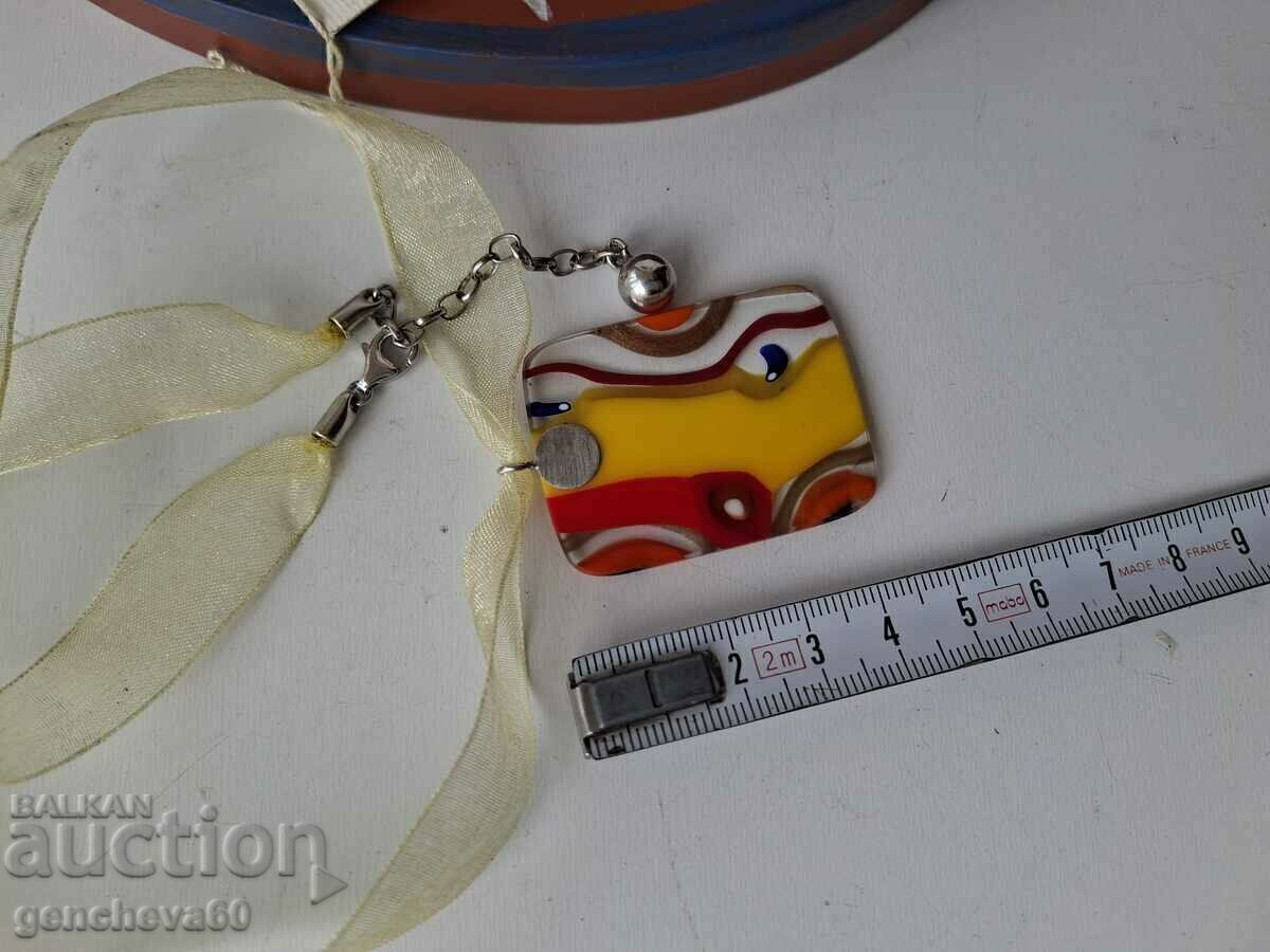 Frumos colier Murano-argint,,Vernier" - 6