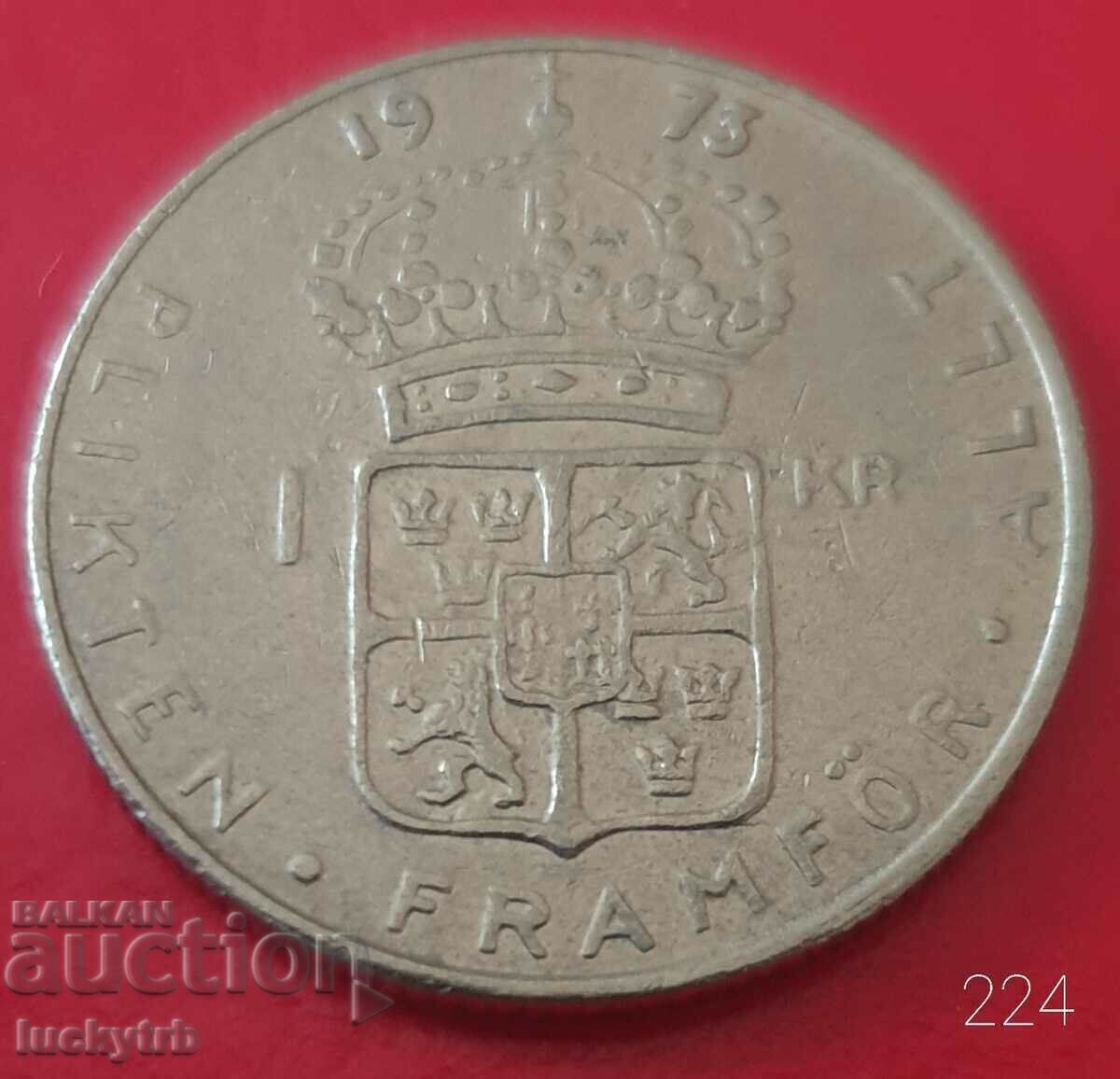 1 kroner 1973 - Sweden 1 kroner 1973 - Sweden