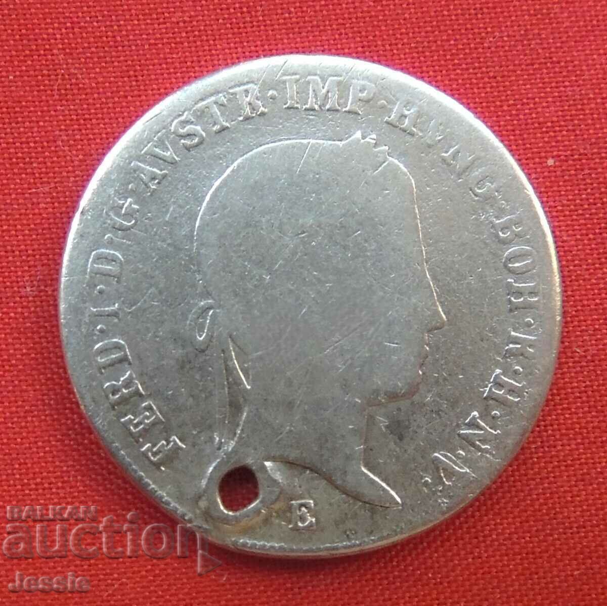 20 Kreuzer Αυστροουγγαρία 1848 E Silver - Ferdinand I με τιμή € 16.15 | 31.59 BGN