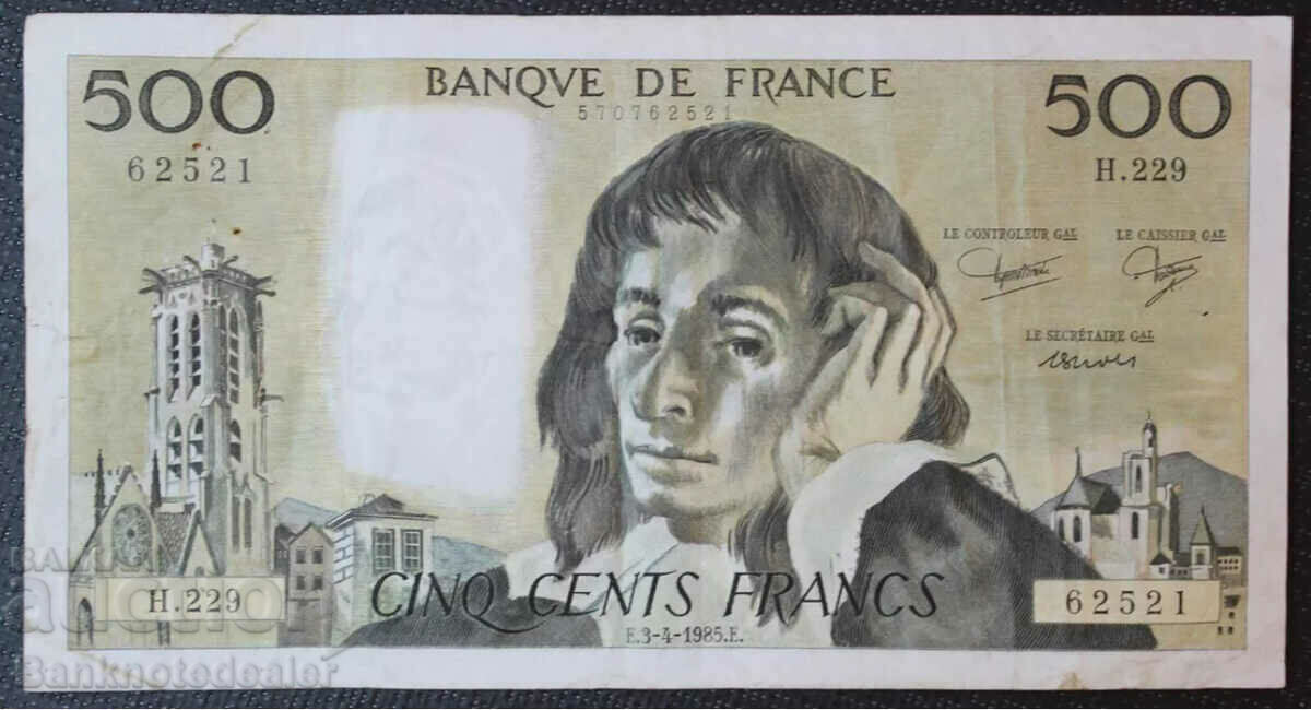 Franta 500 Franci 1984 Pick 156e Ref