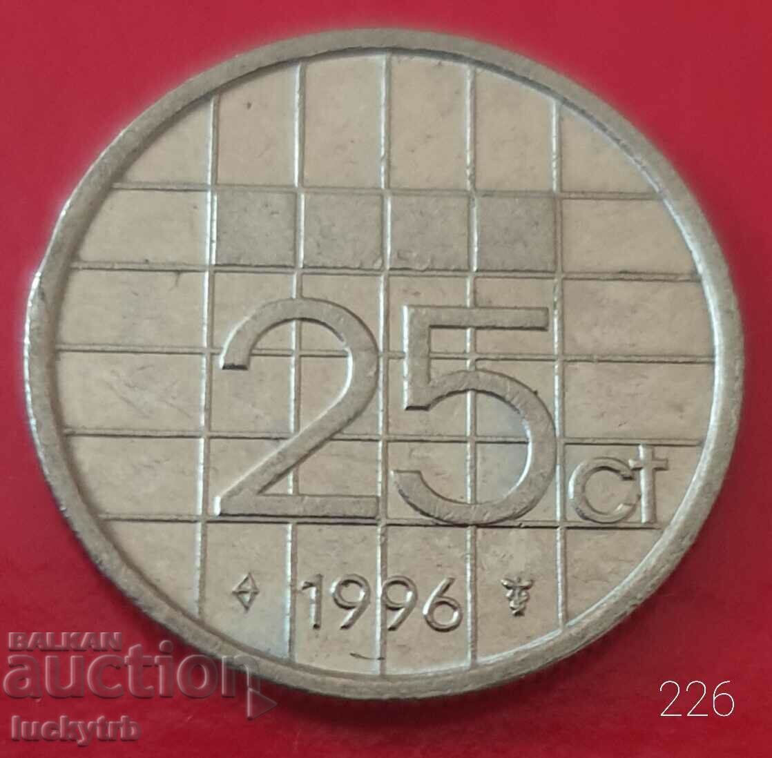 25 cents 1996 - Netherlands