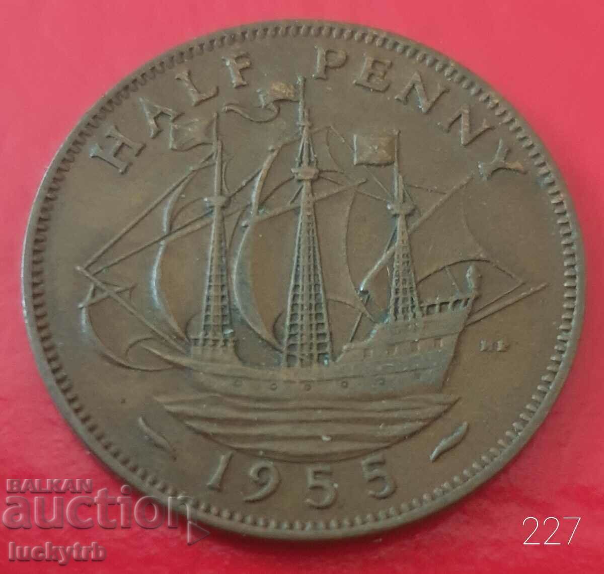 1/2 penny 1955 - Great Britain