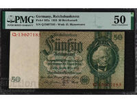 Germany Reichsbanknote 50 Reichsmark 1933 Pick 182a PMG 50