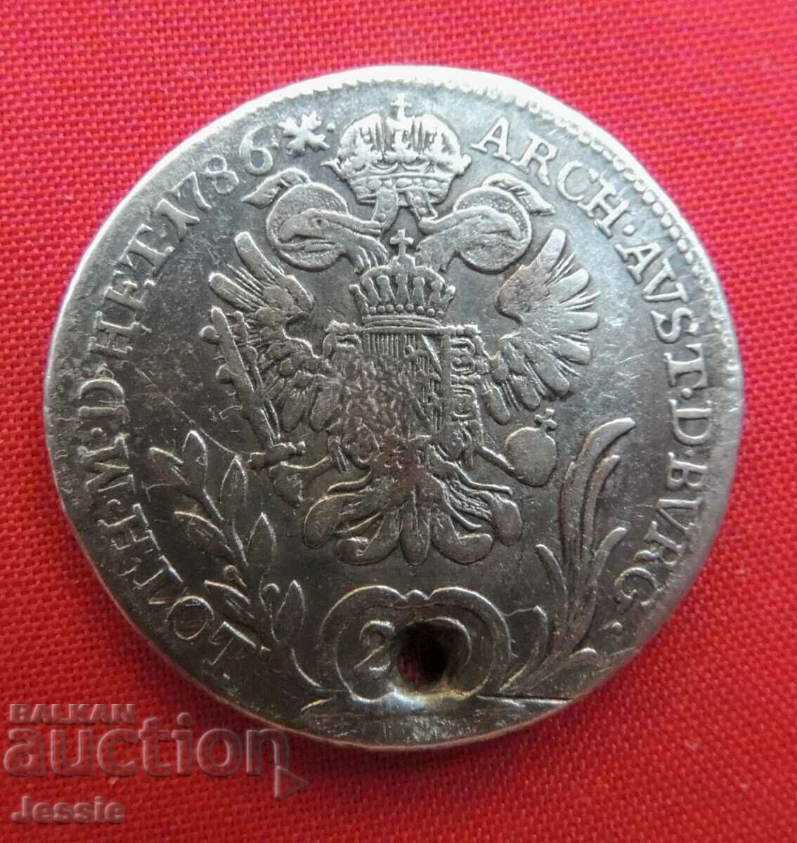 20 Kreuzer Austria-Hungary 1786 B Silver - Ioseph II