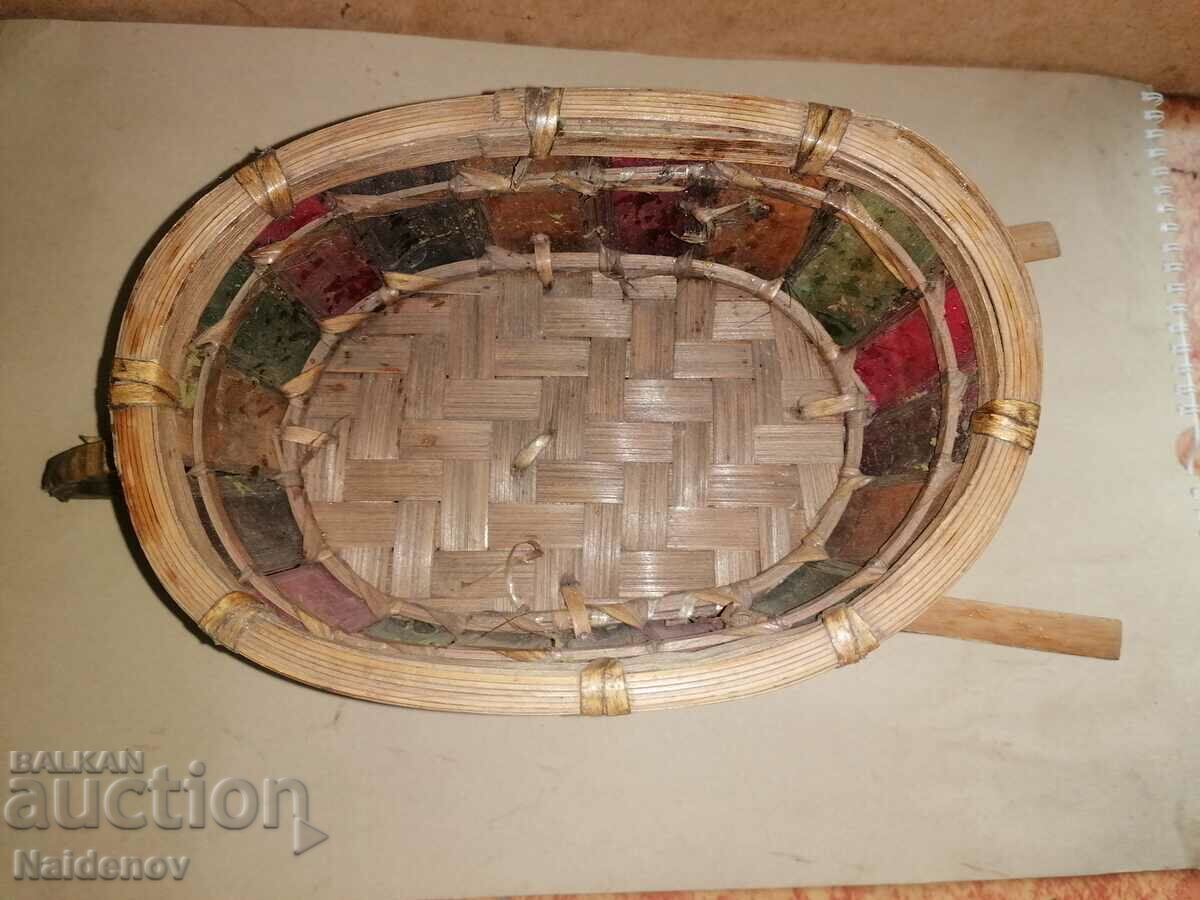 Delivery of Wooden bamboo cart panner for flowers decoration