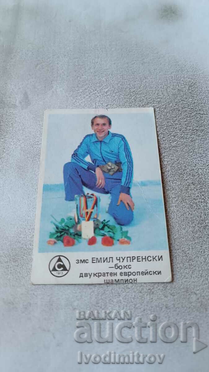 Calendar Slavia zms Emil Chuprenski - Box 1986