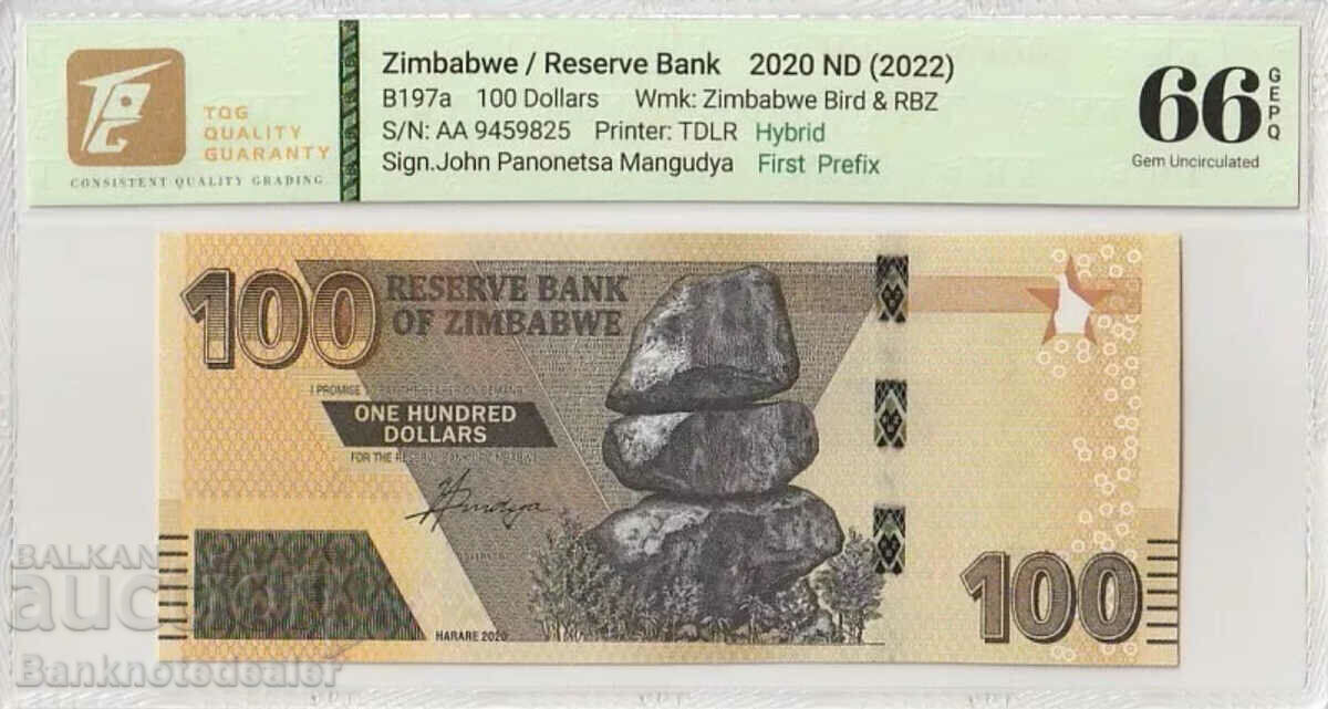 Zimbabwe 50 de dolari 2020 Pick B196a TQG 65