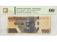 Zimbabwe 50 Dollars 2020 Pick B196a TQG 65