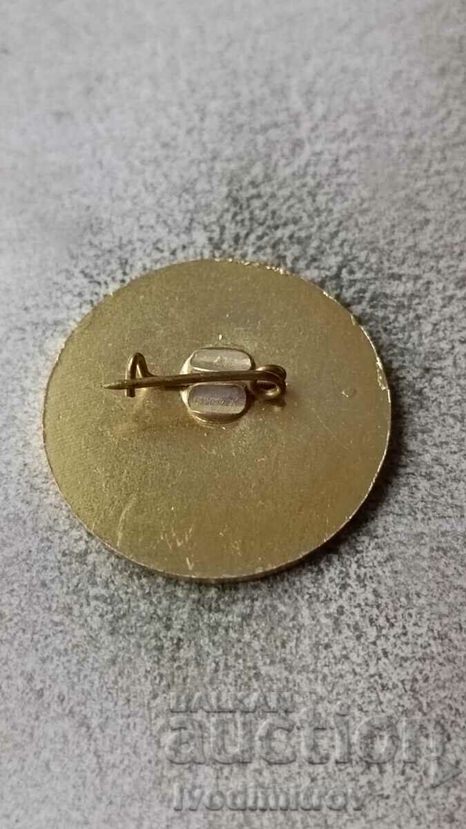 Insigna 80 de ani Liceul al doilea pentru bărbați 22 ESPU G.S. Rakovski cu preț 3.65 BGN | € 1.87