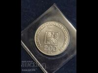 Silver coin 200 zlotys 1974