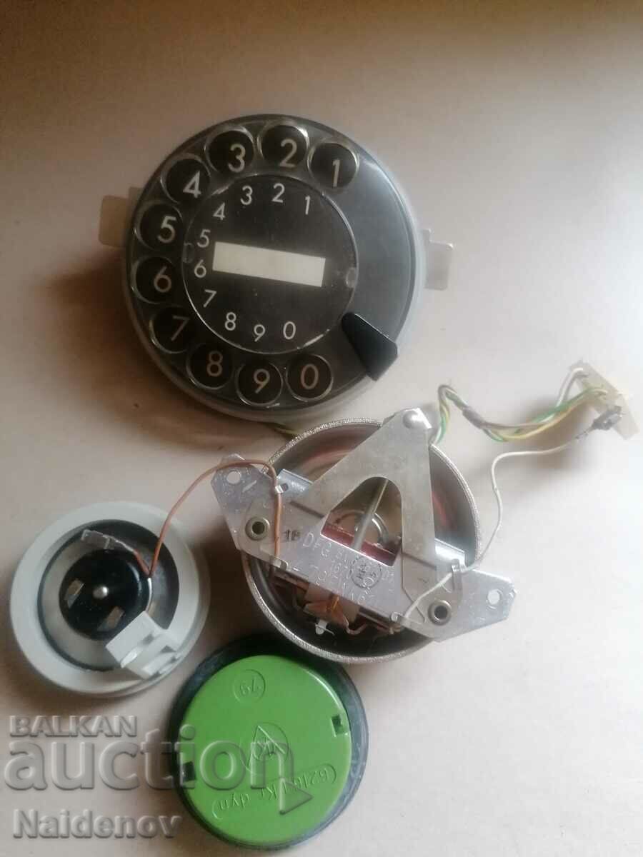 Parts of an old Siemens telephone