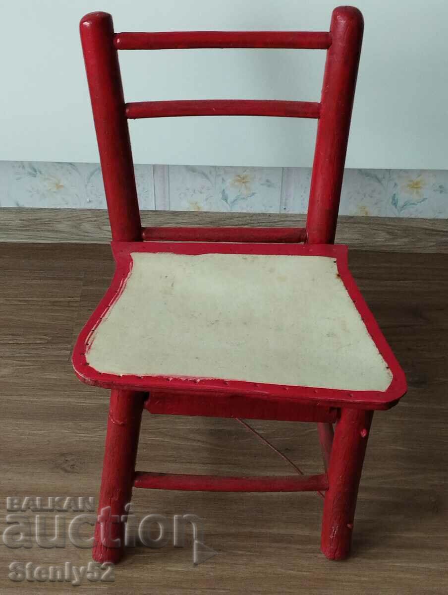 Old country, children's four-legged chair