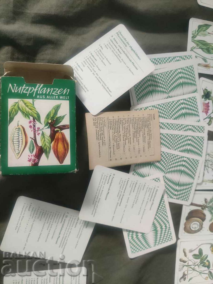 Deck cards Plants GDR - 7 Deck cards Plants GDR - 7