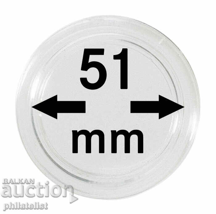 Lindner - capsule monede - 51 mm / 10 buc. /