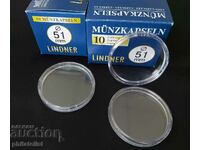 Lindner - capsule monede - 51 mm / 10 buc. /