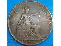 Great Britain 1 penny 1901 30mm bronze