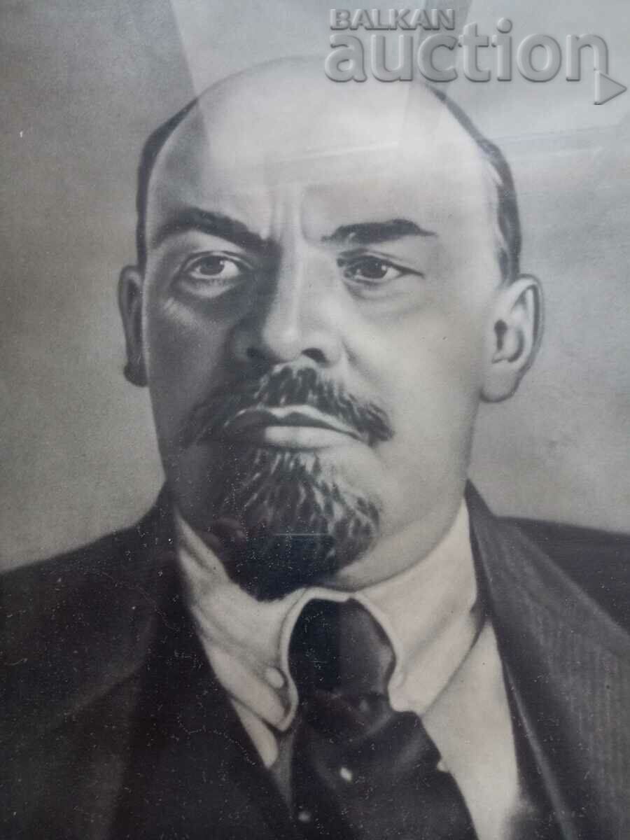 Social photo in a frame with glass portrait of Vladimir Ilyich Lenin with price 51.00 BGN | € 26.08 Social photo in a frame with glass portrait of Vladimir Ilyich Lenin with price 51.00 BGN | € 26.08