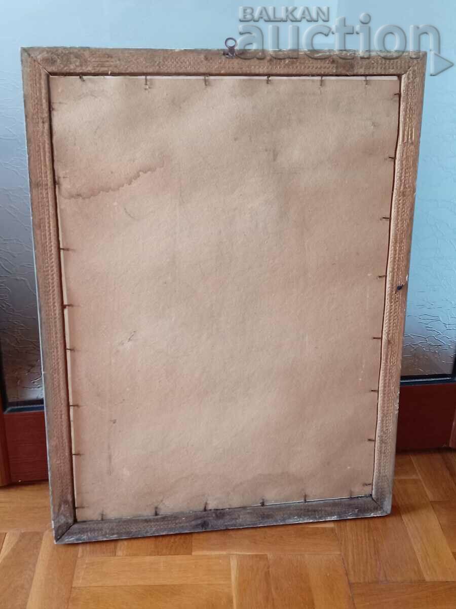 Social photo in a frame with glass portrait of Vladimir Ilyich Lenin - 6 Social photo in a frame with glass portrait of Vladimir Ilyich Lenin - 6