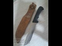 BRAND NEW BULGARIAN KNIFE, LEATHER, LARGE THORN