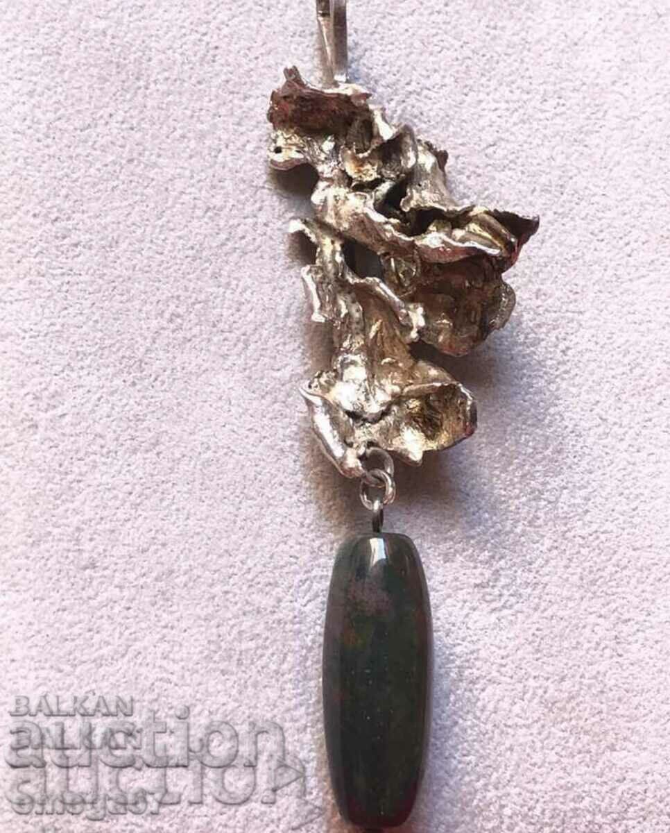 Unique massive medallion with stone "Blood of Christ! with price € 136.00 | 265.99 BGN Unique massive medallion with stone "Blood of Christ! with price € 136.00 | 265.99 BGN