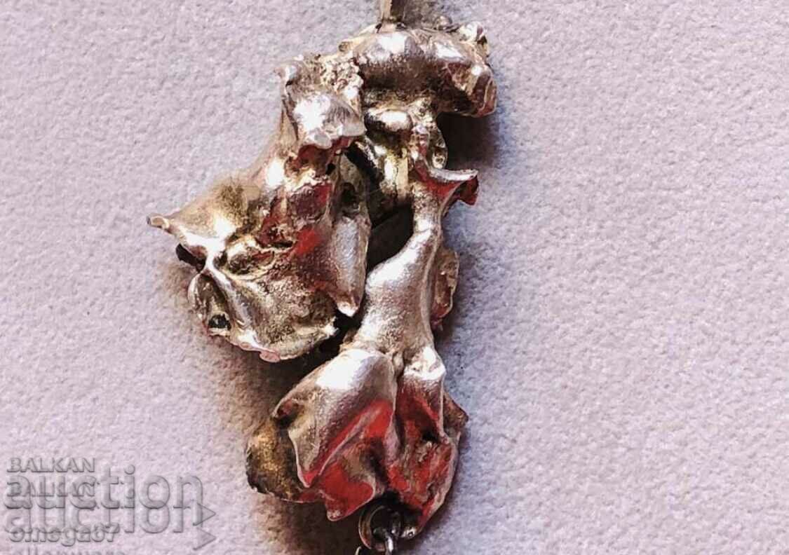 Unique massive medallion with stone "Blood of Christ! - 6 Unique massive medallion with stone "Blood of Christ! - 6