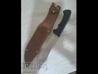 BRAND NEW BULGARIAN KNIFE, LEATHER, LARGE THORN