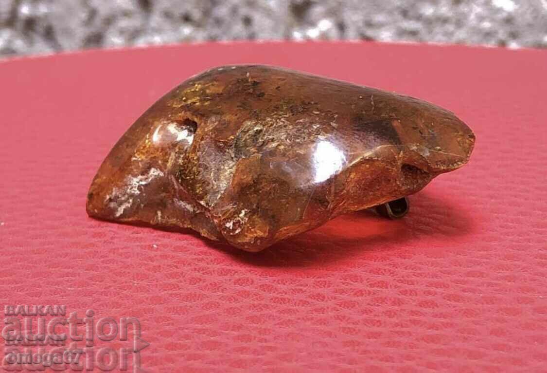 Καρφίτσα-7 Ένα κομμάτι ακατέργαστης κεχριμπαρένιας καρφίτσας! με τιμή € 85.00 | 166.25 BGN