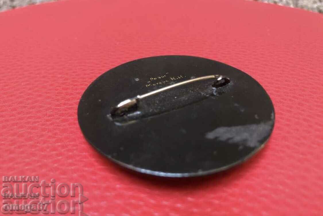 Russian painted craftsman brooch! - 6 Russian painted craftsman brooch! - 6