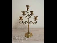 A beautiful solid bronze candle holder!