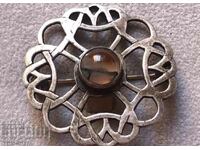 Antique Secession style silver brooch