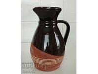 Ceramic jug, capacity 1,800 l. for wine, water, milk.