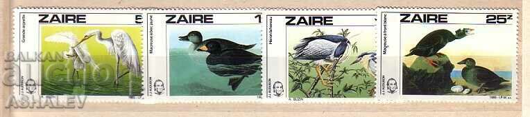 1985 Fauna Birds Mi-904/07** Zair