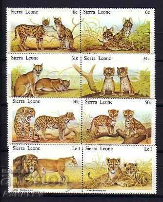 1981 Fauna - Animals 8v ** YT 460/67 SIERRA LEONE