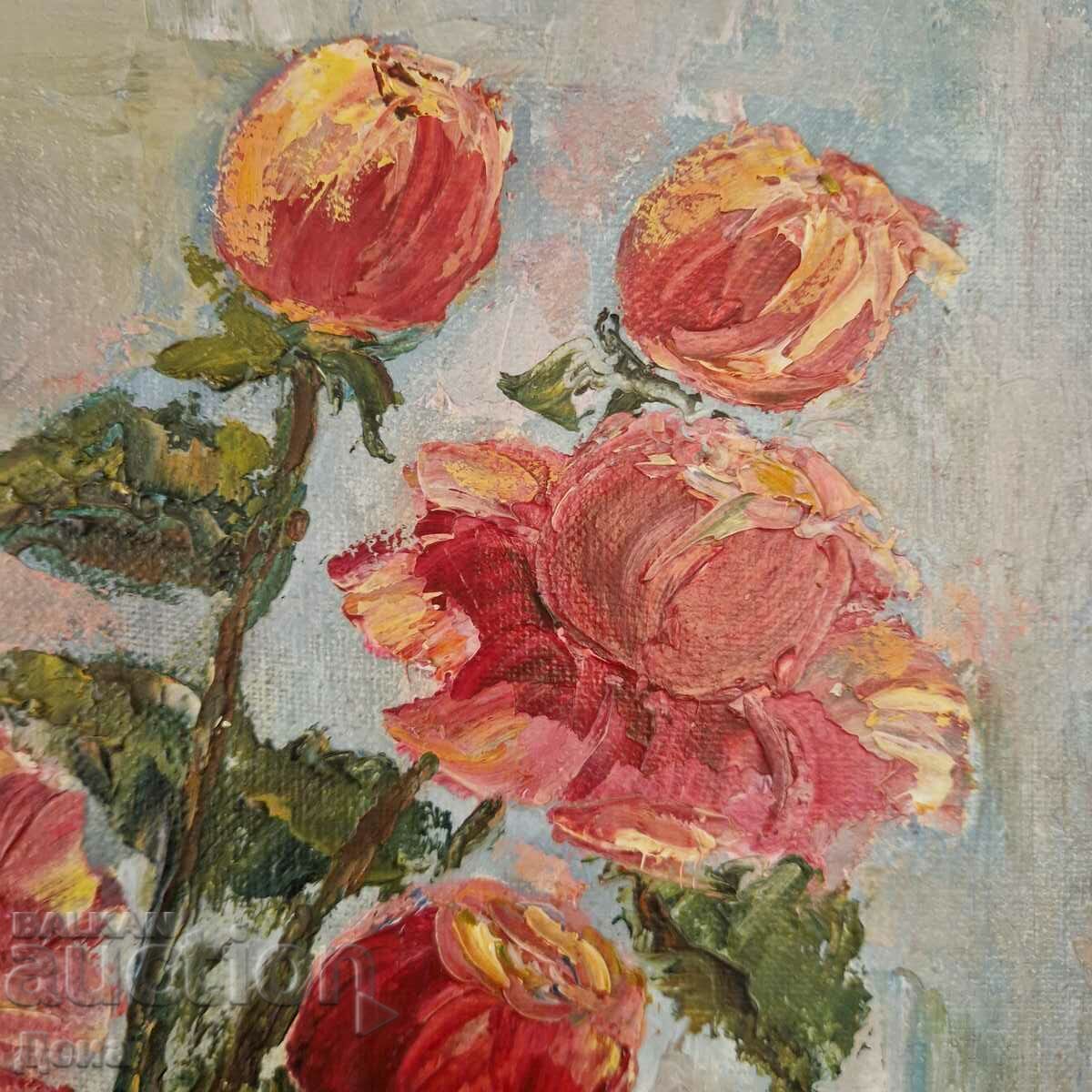 A. Katsarova painting, 1984. with price 90.00 BGN | € 46.02 A. Katsarova painting, 1984. with price 90.00 BGN | € 46.02