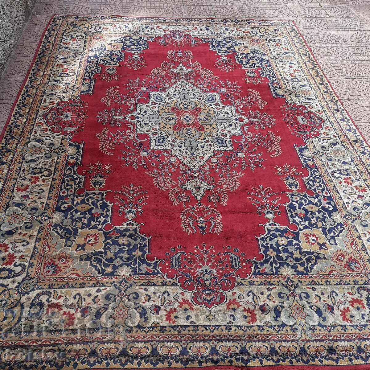 A large Persian carpet