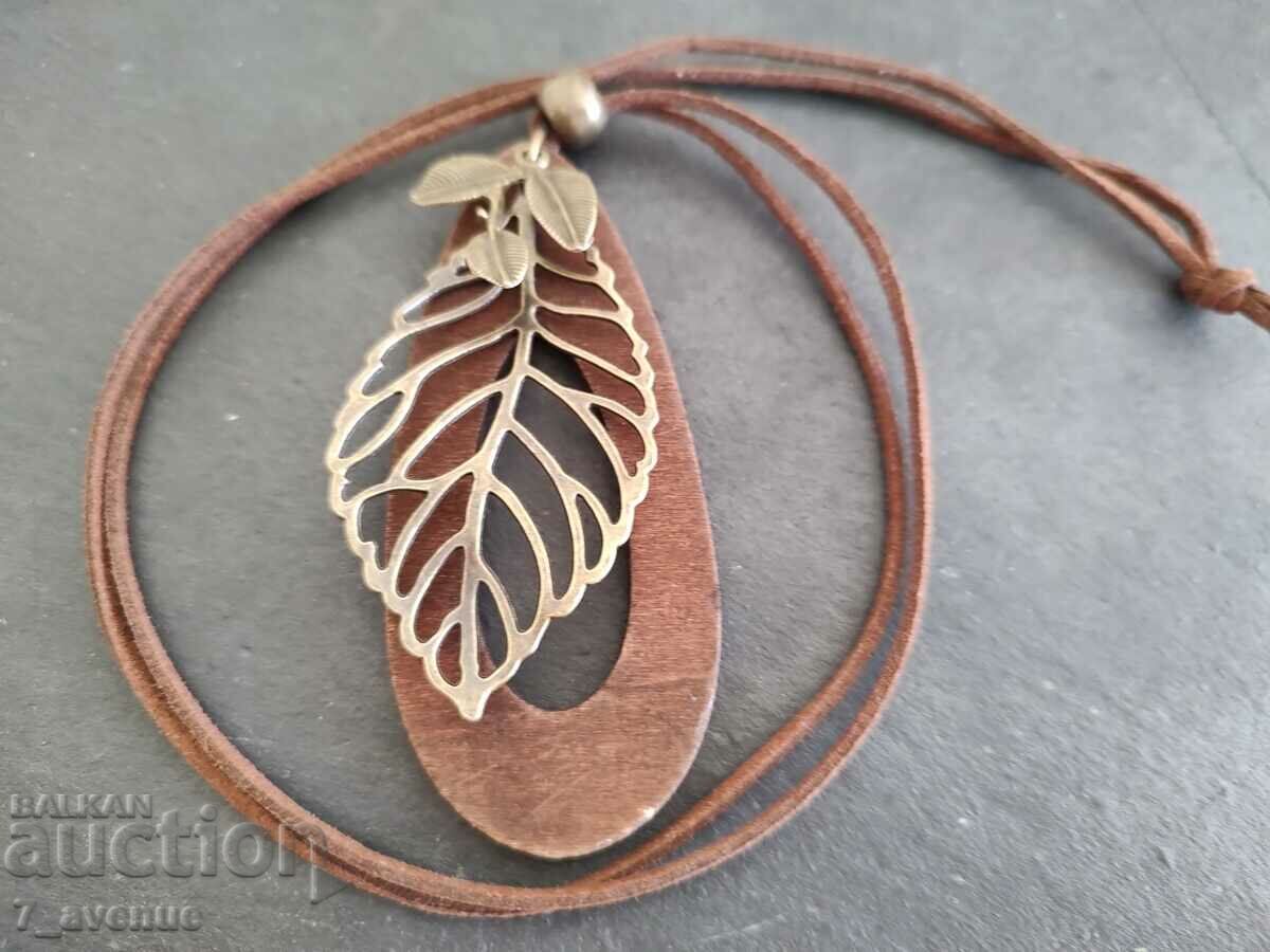 Necklace - interesting, leaf, leaves, 29.09.24