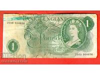 ENGLAND GREAT BRITAIN 1 Pound issue 1966 1970 signature 1