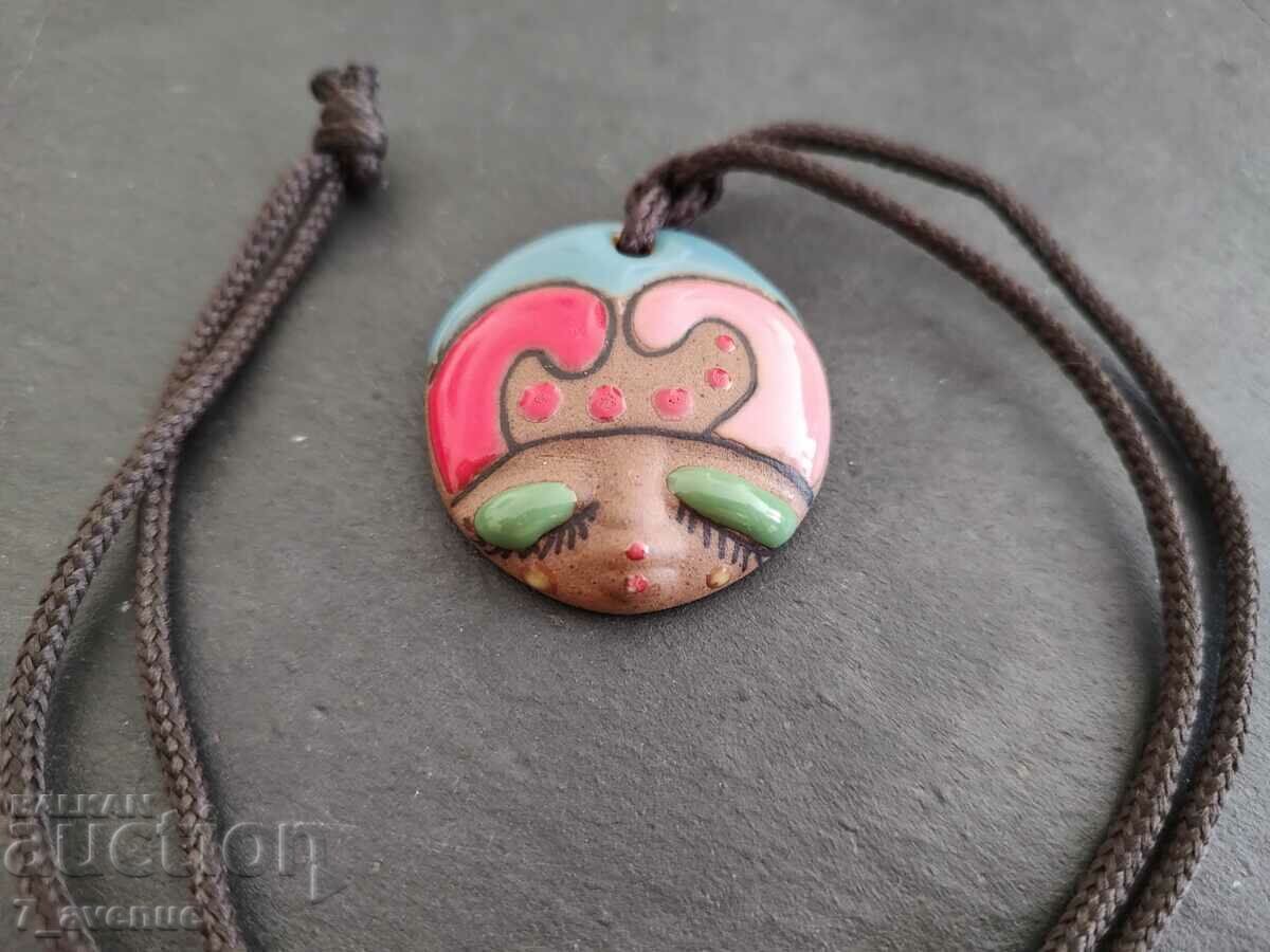 Necklace - interesting, colorful ART ceramic, 29.09.24 with price 99.00 BGN | € 50.62