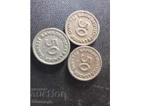 3x50 Pfennig 1949 Banca Statelor Germane