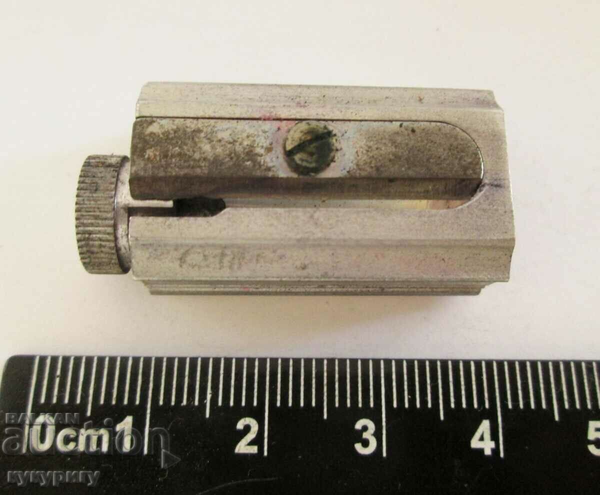 Old German DUX pocket sharpener with leather case - 6 Old German DUX pocket sharpener with leather case - 6