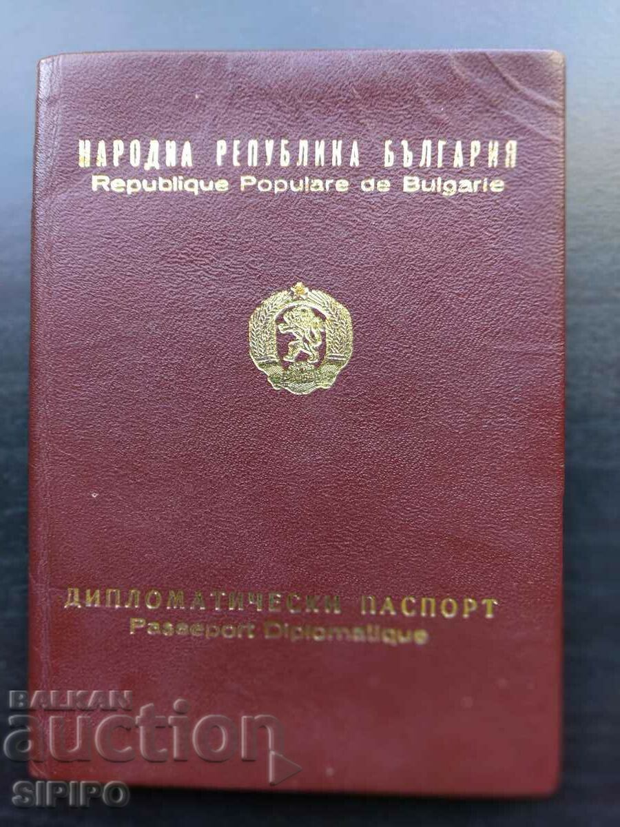 Diplomatic passport, issued in 1966.