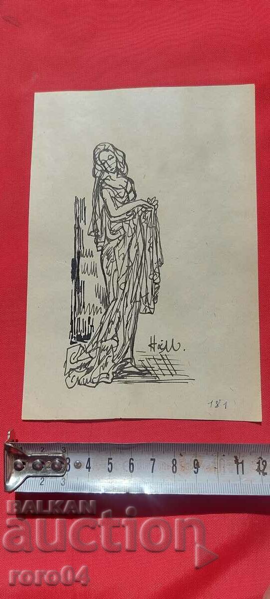 NAUM HADJIMLADENOV (1894-1985) GIRL - 5 NAUM HADJIMLADENOV (1894-1985) GIRL - 5